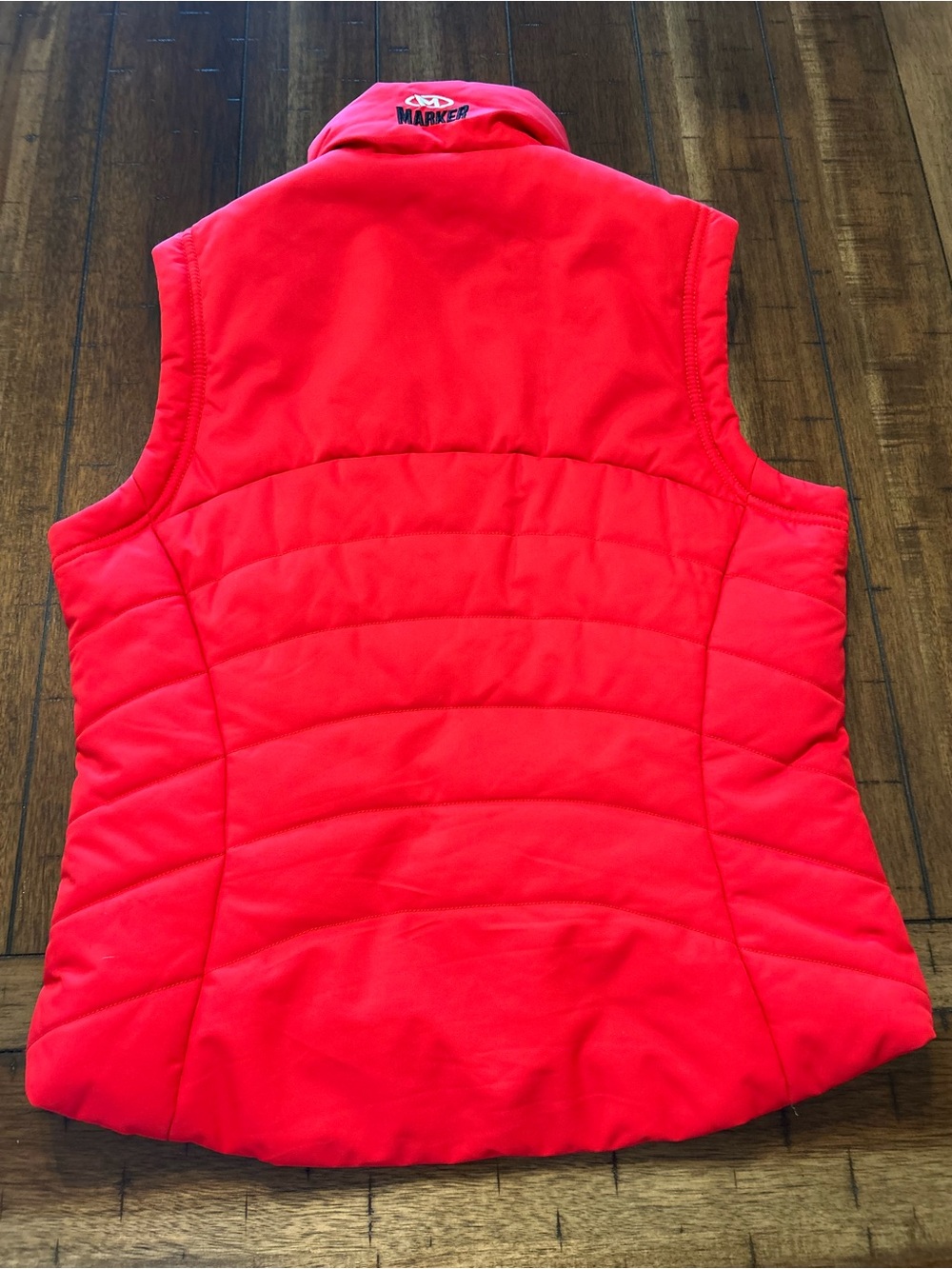 Marker Women’s Size 6 Red Insulated Ski Vest Thinsulate Puffer Full Zip - Picture 2 of 7
